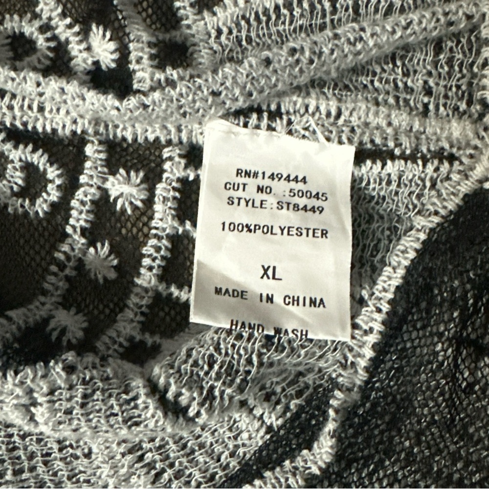 Ember Sheer Mesh Crochet Kimono Duster Boho Whimsigoth - Picture 8 of 11